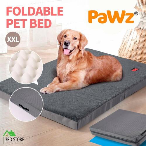 PaWz Pet Bed Foldable Dog Puppy Beds Cushion Pad Pads Soft Plush Cat Pillow XXL