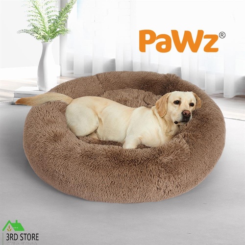 PaWz Pet Bed Mattress Dog Beds Bedding Cat Pad Mat Cushion Winter L Brown