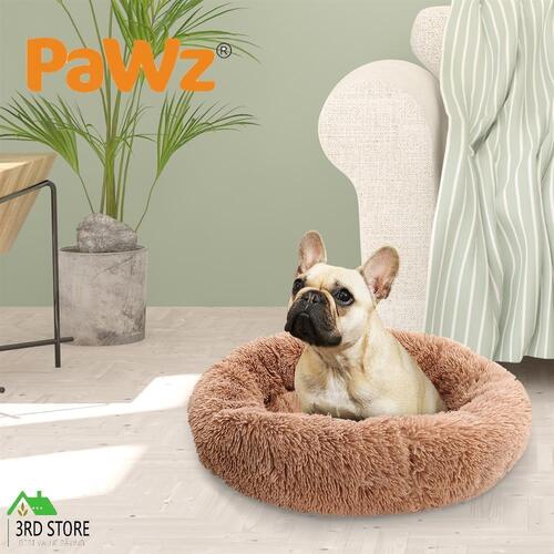 PaWz Pet Bed Mattress Dog Beds Bedding Cat Pad Mat Cushion Winter M Brown