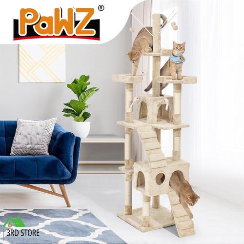 PaWz Pet Cat Tree Scratching Post Scratcher Trees Pole Gym Condo Furniture 2.1M