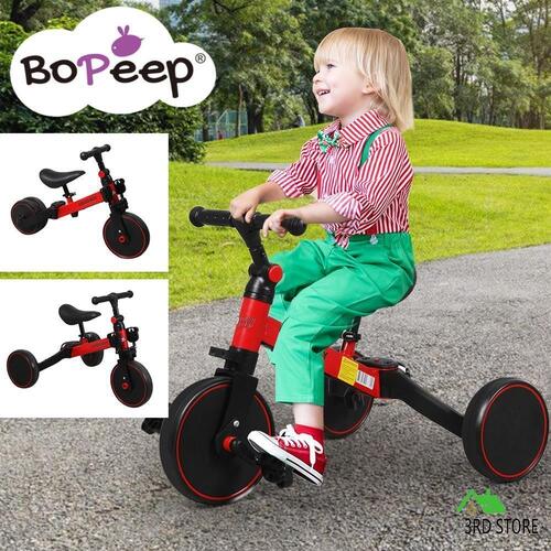 BoPeep 3in1 Kids Tricycle Toddler Balance Bike Ride on Toys Toddler Push Trike