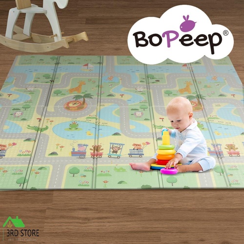 BoPeep Kids Play Mat Baby Crawling Pad Floor Foldable XPE Foam Non-slip Star