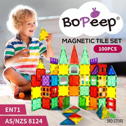 BoPeep Kids Magnetic Tiles Blocks Building Educational Toys Children Gift Play