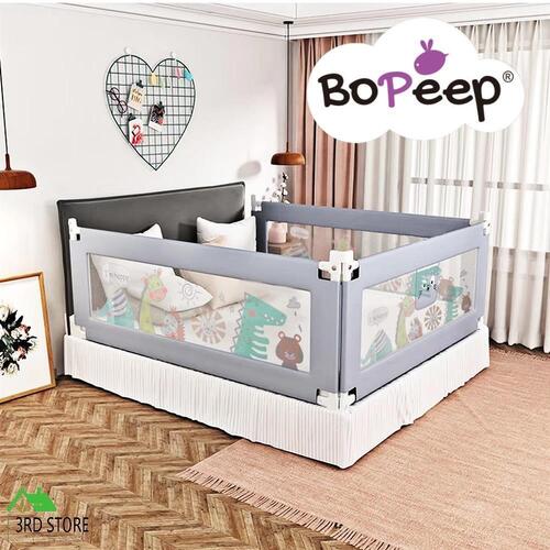 Bopeep Kids Baby Safety Bed Rail Adjustable Folding Child Toddler Protect Small
