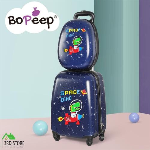 RETURNs BoPeep 16''13'' 2PCS Kids Luggage Set Travel Suitcase Child Space Dino Backpack