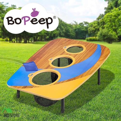 BoPeep Kids Bean Bag Toss Game Set Children Wooden Outdoor Toys Theme Party