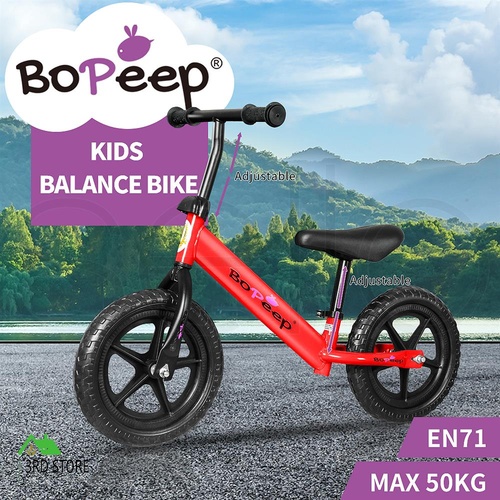 BoPeep Kids Balance Bike Ride On Toys Push Bicycle Children Outdoor Toddler Safe