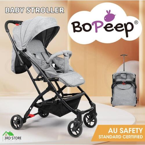 BoPeep Baby Stroller Kids Pram Push Chair Toddler Buggy Foldable Shock Absorbers