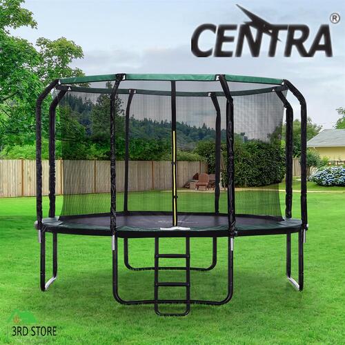 Centra Trampoline Round Trampolines Basketball set Safety Net Pad Mat 12FT