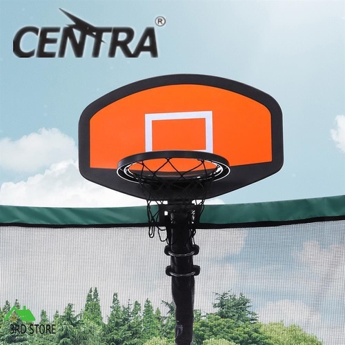 Centra Trampoline Basketball Set Kids Basketball Hoop Ring Backboard Pump Ball