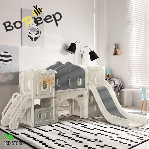 Bopeep 6 In 1 Slide Set Kids Toddlers Basketball Ring Hoop Activity Play Outdoor