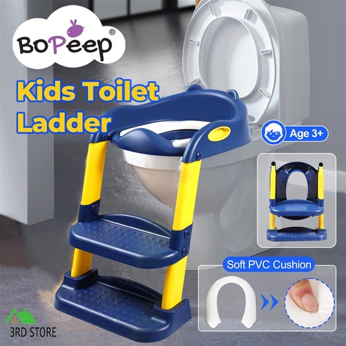 Bopeep Potty Training Toilet With Soft Seat and Step Stool Ladder Kids Toddlers
