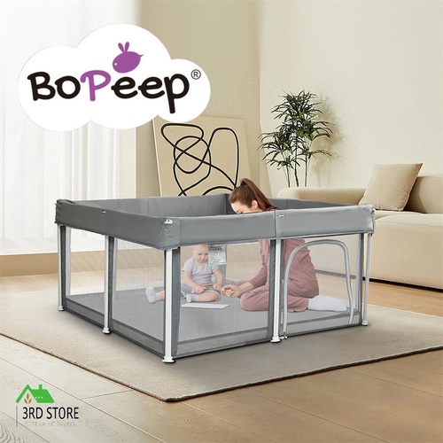 Bopeep Baby Playpen Pop-up 125x125 Folding Safety Mesh Fence Toddler Play Center