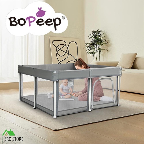 Bopeep Baby Playpen Pop-up 125x125 Folding Safety Mesh Fence Toddler Play Center
