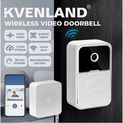 Video Door Bell WiFi Ring Doorbell Camera Wireless Intercom Security Monitor