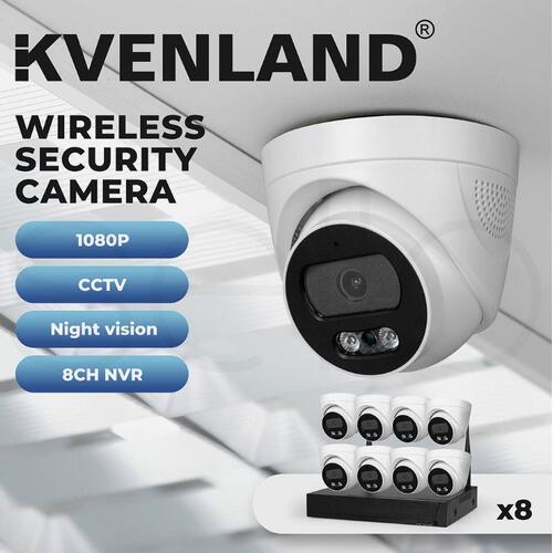 Wireless Security Camera Set System Wifi 1080P Home CCTV 8CH NVR Night Vision X8