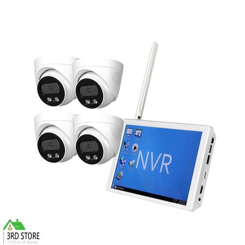 Wireless Security Camera System Set Wifi 1080P Home CCTV 8CH NVR Night MonitorX4
