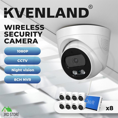 Wireless Security Camera System Set Wifi 1080P Home CCTV 8CH NVR Night MonitorX8