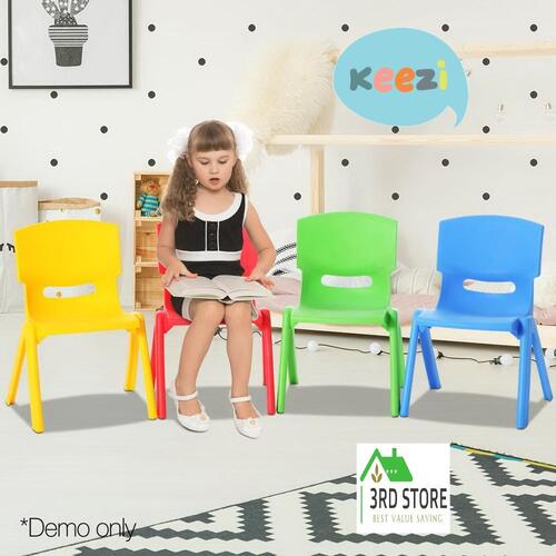 Keezi Kids set of 4 Chairs Study Desk Children Furniture Outdoor Plastic Chair