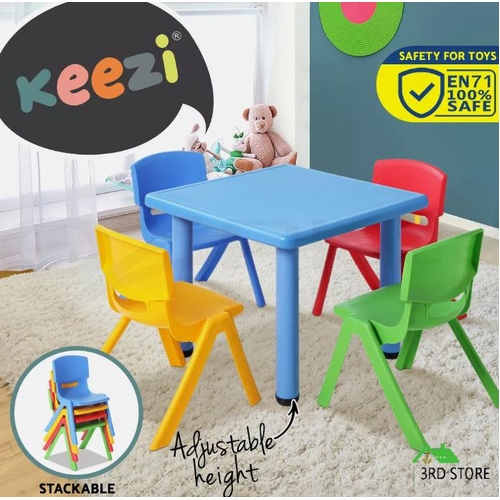 Keezi Kids Table and Chairs Study Desk Children Furniture Outdoor Plastic Chair