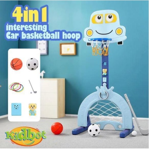Ausway Kids Basketball Hoop Stand Set Golf Game Football Gate Ring Toss Activity