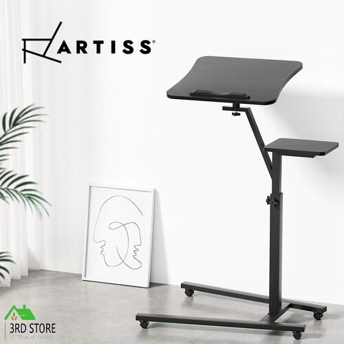 Artiss Laptop Desk Computer Table Height Adjustable Tiltable Mouse Board Black