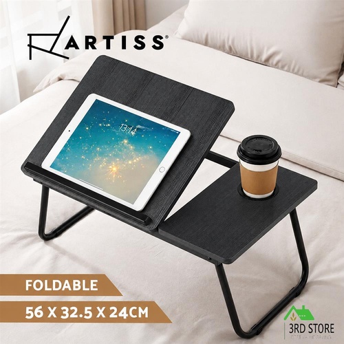 Artiss Laptop Desk Bed Table Foldable Portable Desktop Black