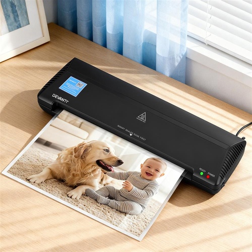 Devanti A3 Laminator Machine, Hot & Cold Thermal Fast Lamination Anti-Jam Laminator for Office School Home Document Photo Card Handmade A3 A4 A5 A6, B