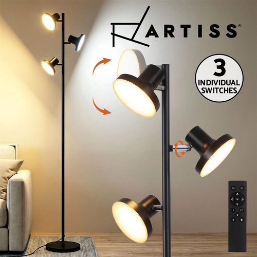 Artiss LED Tree Floor Lamp 36W Dimmable Rotatable with Remote & Touch Control