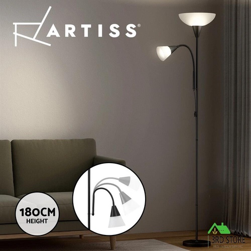 Artiss Floor Lamp Mother and Child Modern Home Living Room Office Reading Black