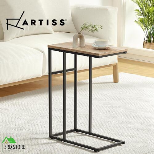 Artiss Coffee Side Table Laptop Desk Bedside Sofa End Tables Wooden Metal Frame