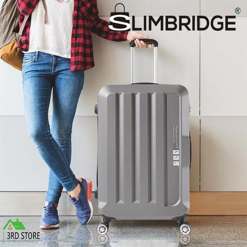Slimbridge 20" Luggage Suitcase Code Lock Travel Carry Bag Trolley TSA Grey