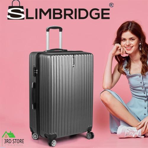 24" Slimbridge Luggage Suitcase Code Lock Hard Shell Travel Carry Bag Trolley