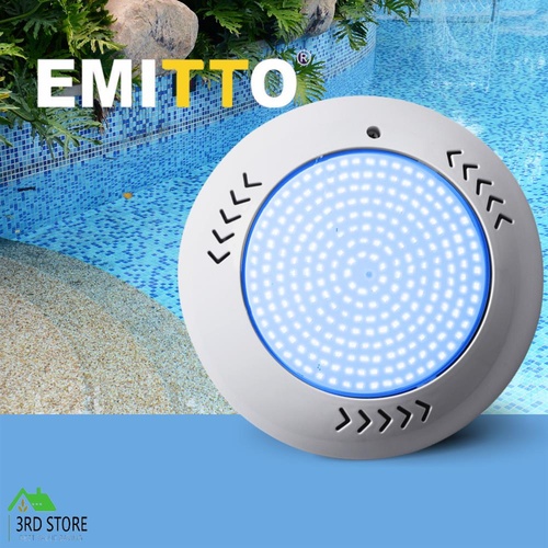 EMITTO 12-32V 55W Resin Filled Underwater LED Swimming Pool Lights RGB Spa Lamp