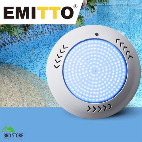 EMITTO 12-32V 55W Resin Filled Underwater LED Swimming Pool Lights RGB Spa Lamp