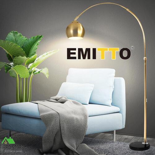 EMITTO Modern LED Floor Lamp Stand Reading Light Adjustable Indoor Marble Base