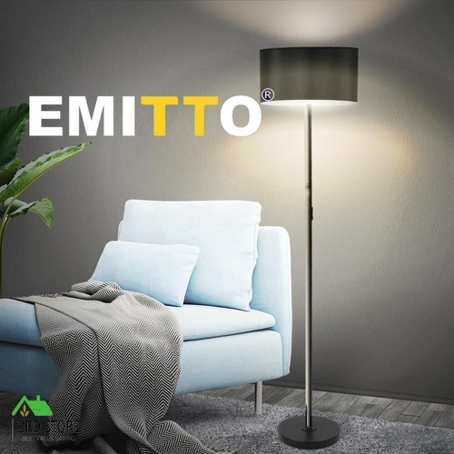 Modern LED Floor Lamp Stand Reading Light Decoration Indoor Classic Linen Fabric