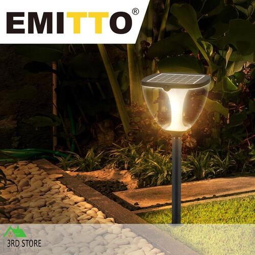 EMITTO Solar Powered LED Garden Light Pathway Landscape Lawn Lamp Patio 60cm