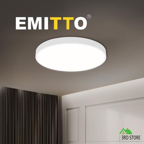 EMITTO 3-Colour Ultra-Thin 5CM LED Ceiling Light Modern Surface Mount 60W