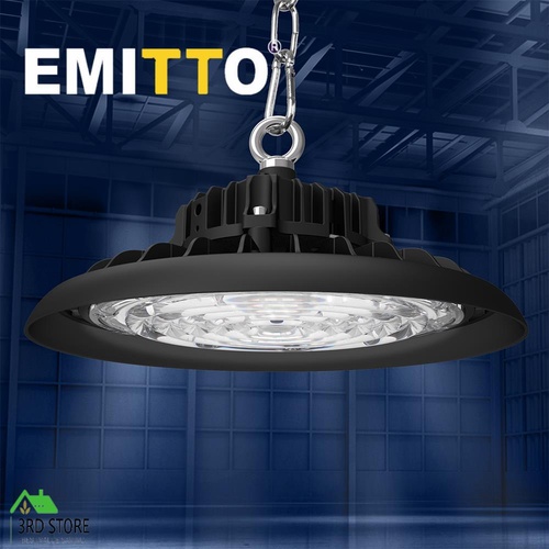 EMITTO UFO High Bay LED Lights 200W Workshop Lamp Industrial Shed Warehouse