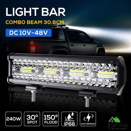 LED Light Bar Work Flood Spot Beam Lamp Offroad Caravan Camping Strip Lights240W