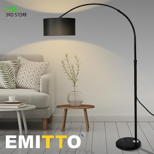 Modern LED Floor Lamp Reading Light Free Standing Height Adjustable Marble Base