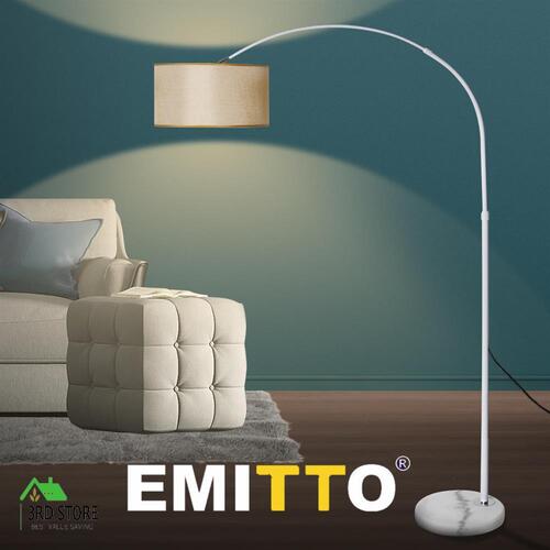 EMITTO Modern LED Floor Lamp Reading Light Free Standing Adjustable Marble Base