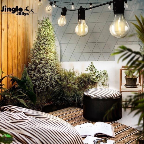 Jingle Jollys 68m Festoon String Lights LED Outdoor Wedding Party Garden Decor