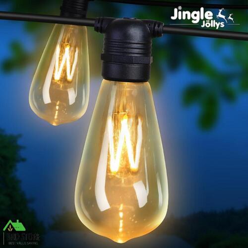 Jingle Jollys 20PCS LED Festoon String Lights Wedding Waterproof Outdoor