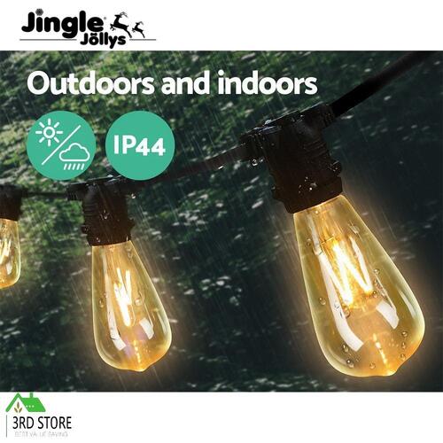 Jingle Jollys 60PCS LED Festoon String Lights Christmas Waterproof Outdoor