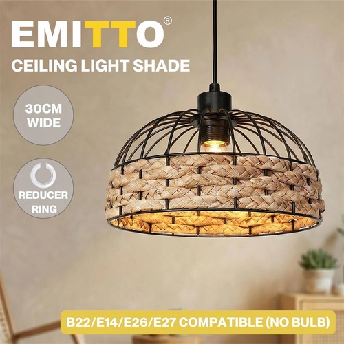 Emitto Ceiling Light Shade Vintage Lamp Shade Light Cover Ceiling Pendant Home