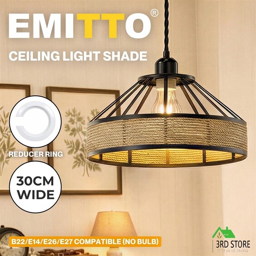Emitto Ceiling Light Shade Vintage Lamp Shade Light Cover Pendant Home Decor