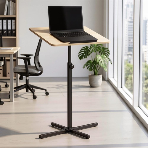 Artiss Floor Podium Stand 78-127CM Height Adjustable Portable Laptop Desk
