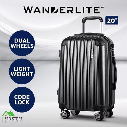 Wanderlite 20" Luggage Sets Suitcase Trolley Travel Hard Case Lightweight